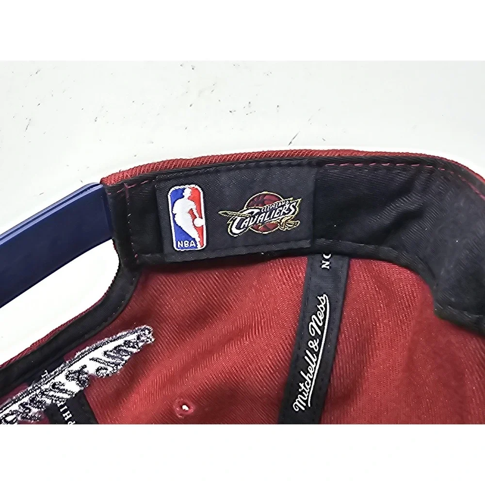 Cleveland Cavaliers Hat Cap Snap Back Maroon Blue NBA Basketball Mens